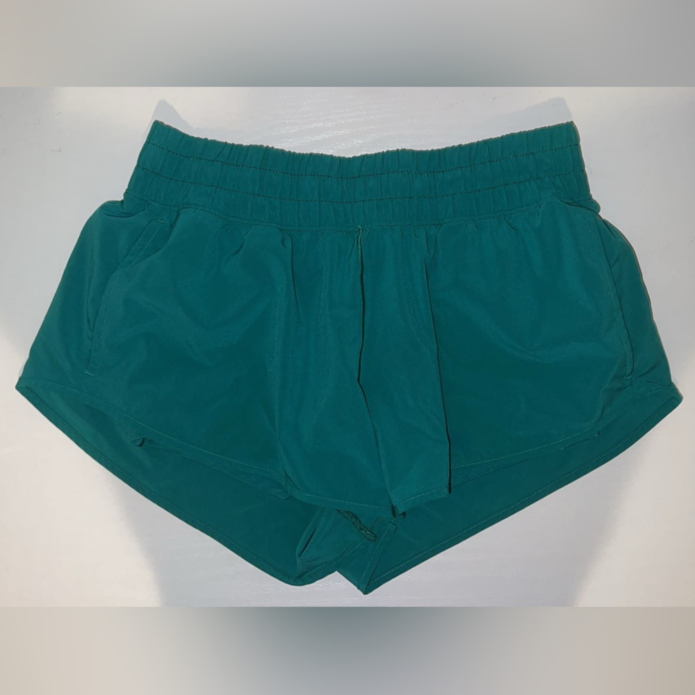 Green “aerie” athletic shorts